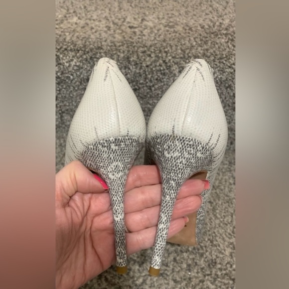 COACH Hallie Soft Print Lizard Heels - Picture 4 of 10